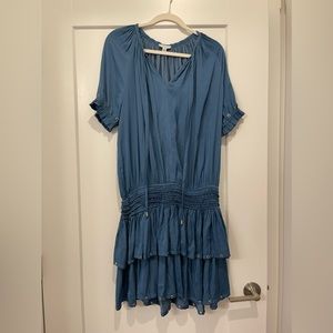 Current Air Smocked Waist Mini Dress